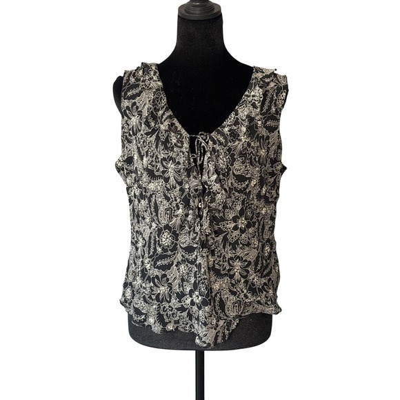 Ice Tops - Y2K‎ Vintage Silk Beaded Fairy Top